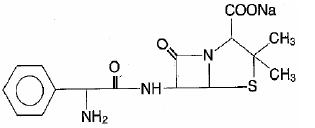 Ampicillin Chemical Structure