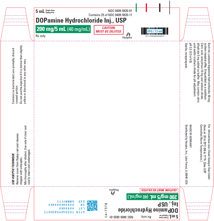 PRINCIPAL DISPLAY PANEL - 5 mL Vial Tray