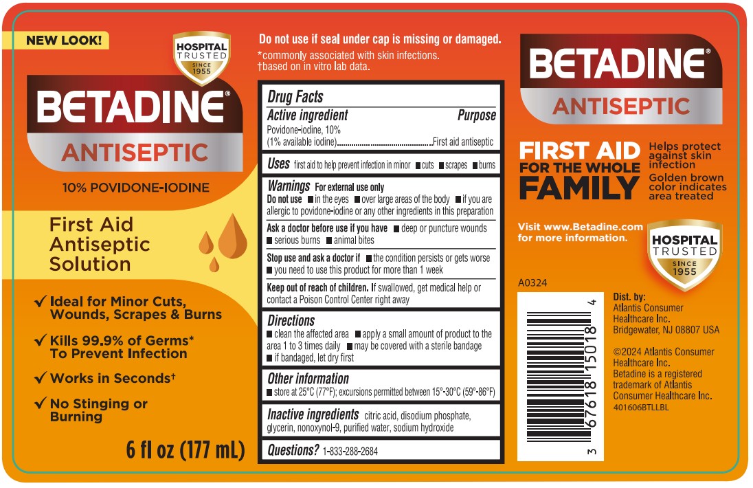 Betadine 10% OTC 6oz and 8oz