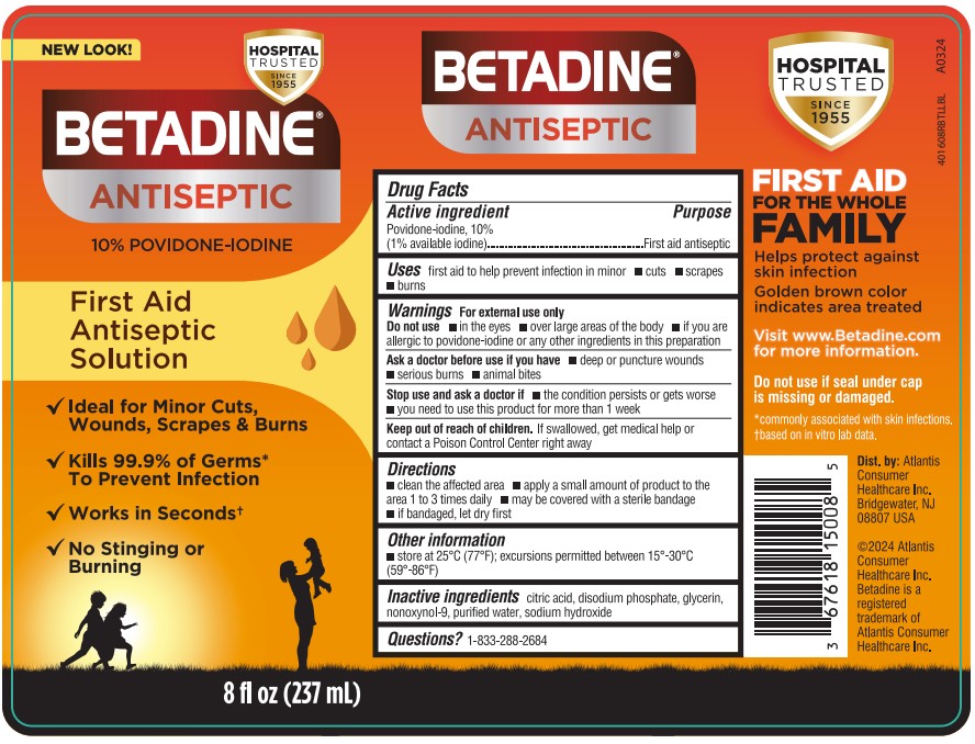 Betadine 10% OTC 6oz and 8oz