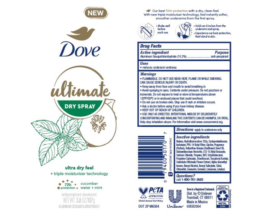 Dove Cucumber Dry Spray AP Deo