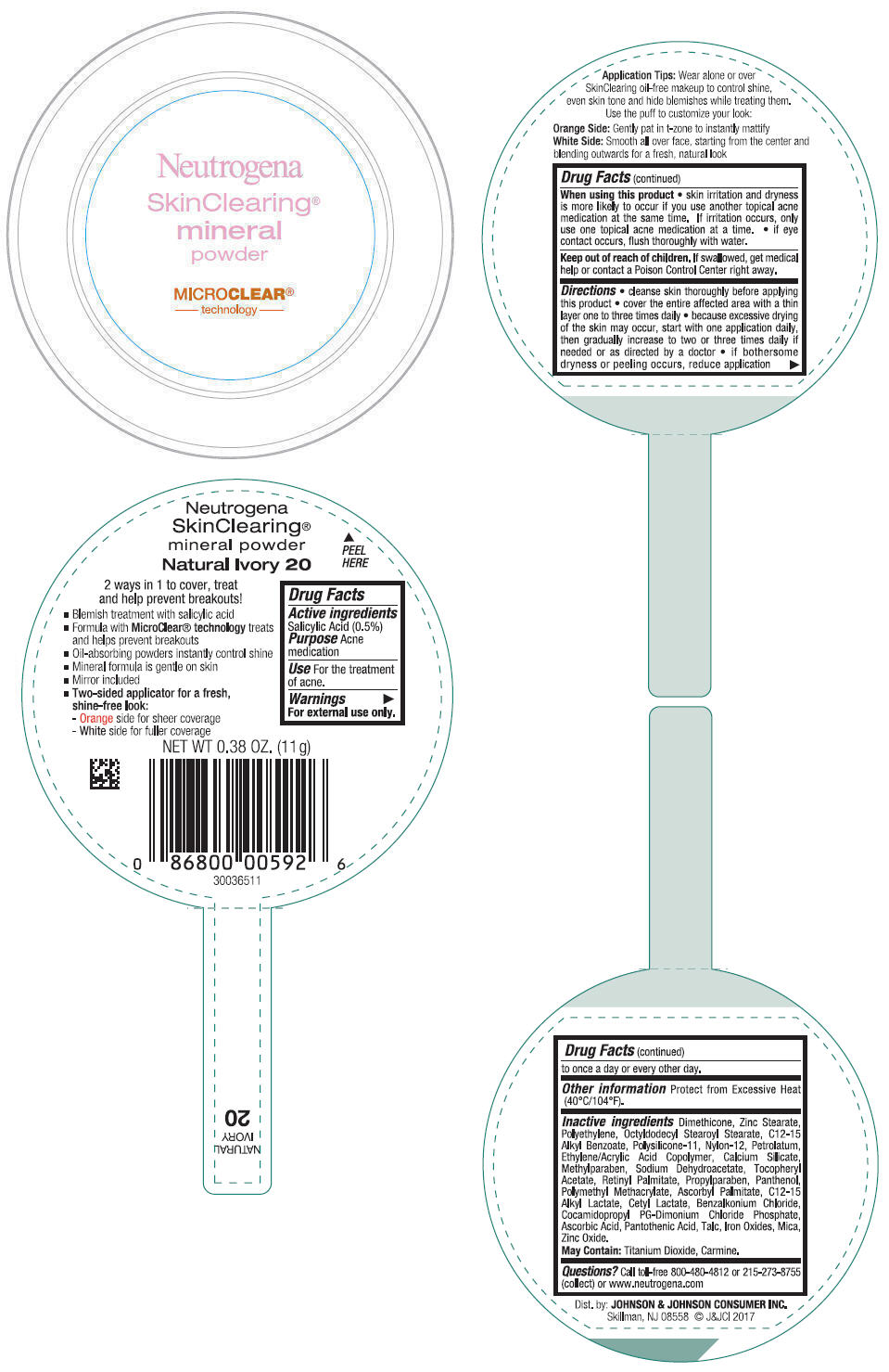 Principal Display Panel - 11 g Container Label - Natural Ivory 20