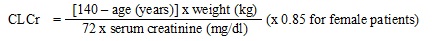 Creatinine clearance