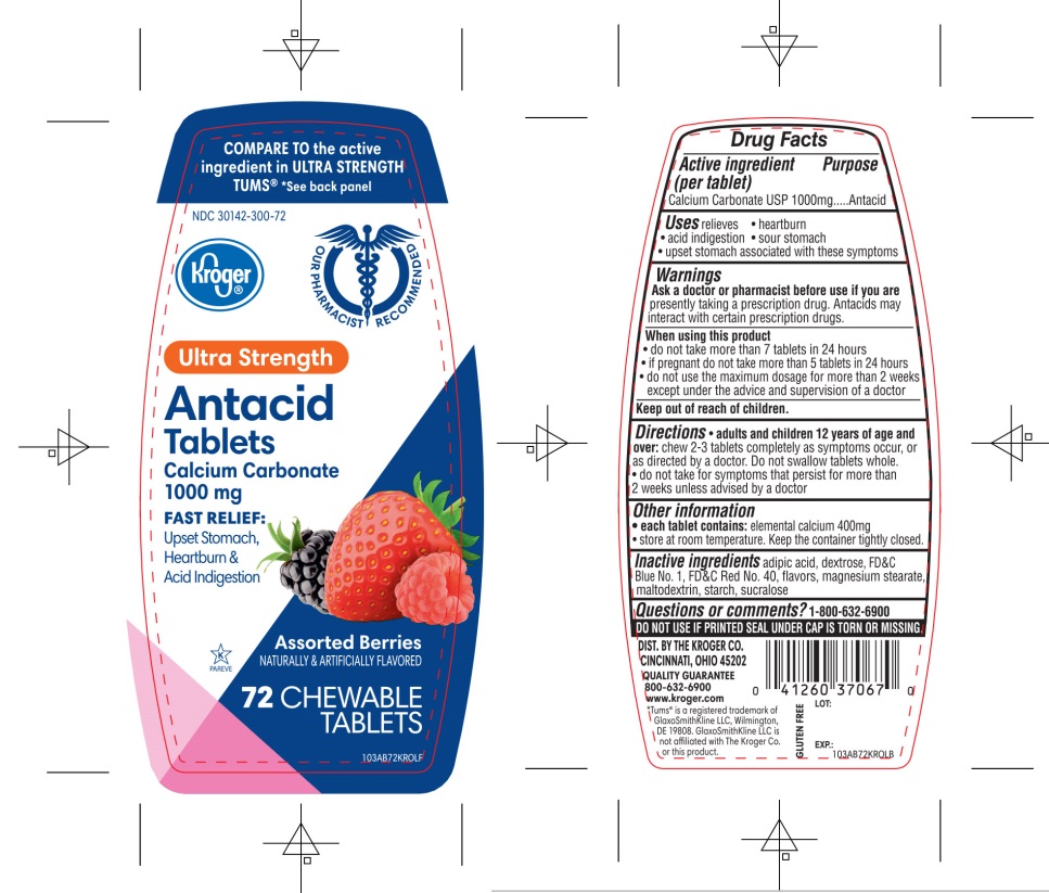 Kroger Assorted Berry Antacid 72 Chewable Tablets