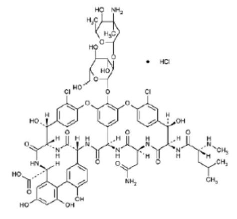 Vancomycin Hydrochloide Chemical Structure