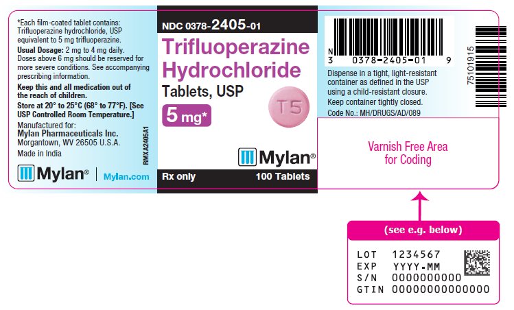 Trifluoperazine Hydrochloride Tablets, USP 5 mg Bottle Label