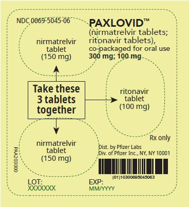 PRINCIPAL DISPLAY PANEL - 3 Tablet Blister Pack - 0069-5045