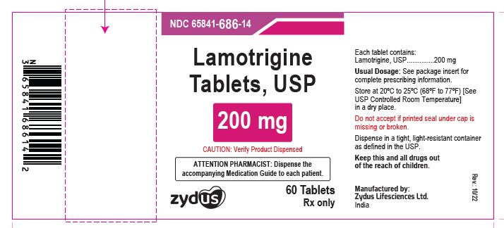 Lamotrigine Tablets USP, 200 mg