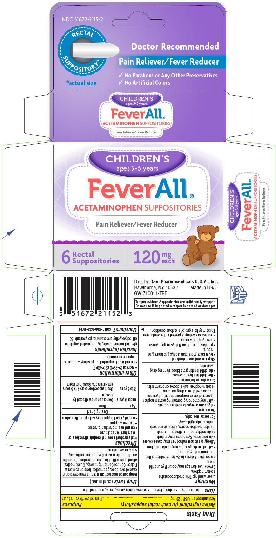 PRINCIPAL DISPLAY PANEL - 120 mg Suppository Blister Pack Carton