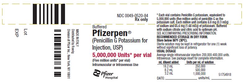 PRINCIPAL DISPLAY PANEL - 5,000,000 Unit Vial Label