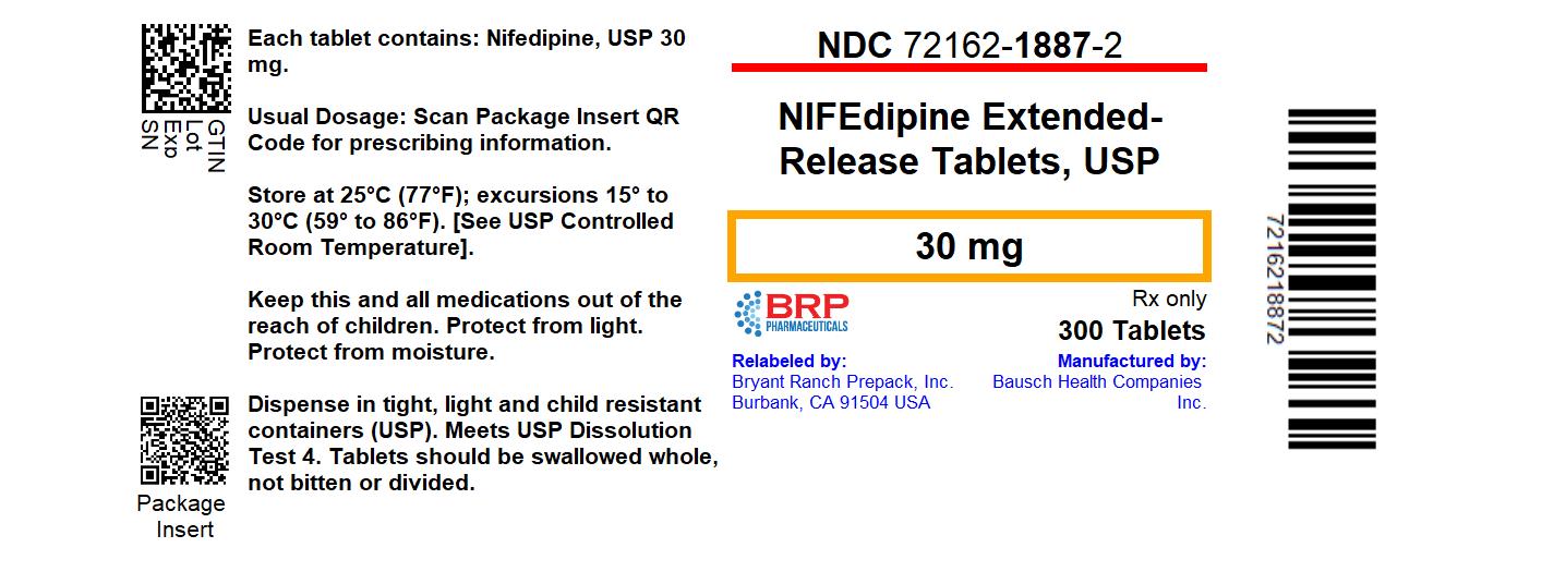 Nifedipine Extended-Release Tablets, USP 30 mg