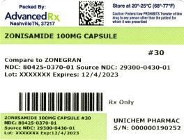 Zonisamide 100mg Capsules #30