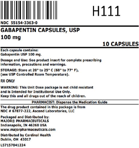 100mg bag label