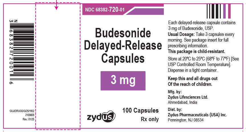 Budesonide Capsules label