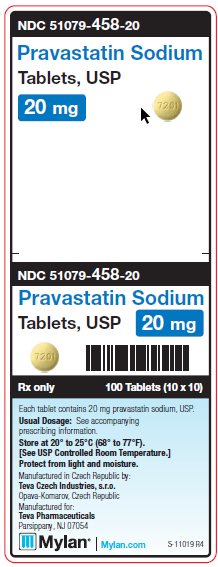 Pravastatin Sodium 20 mg Tablets Unit Carton Label