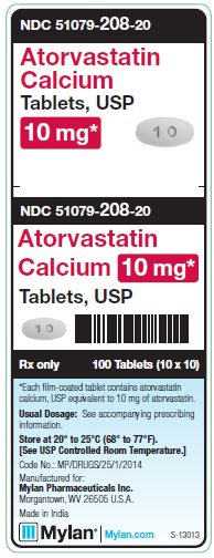 Atorvastatin Calcium 10 mg Tablets Unit Carton Label