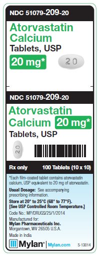 Atorvastatin Calcium 20 mg Tablets Unit Carton Label