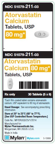 Atorvastatin Calcium 80 mg Tablets Unit Carton Label