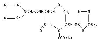 Cefazolin Sodium USP has the following structural formula