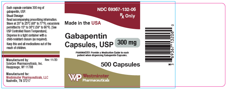 PRINCIPAL DISPLAY PANEL - 300 mg Capsule Bottle Label