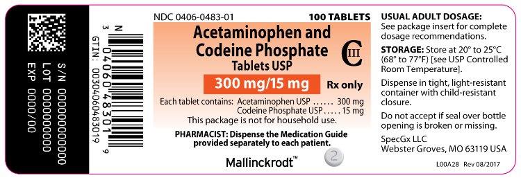 PACKAGE LABEL - PRINCIPAL DISPLAY PANEL - 300 mg/15 mg Bottle