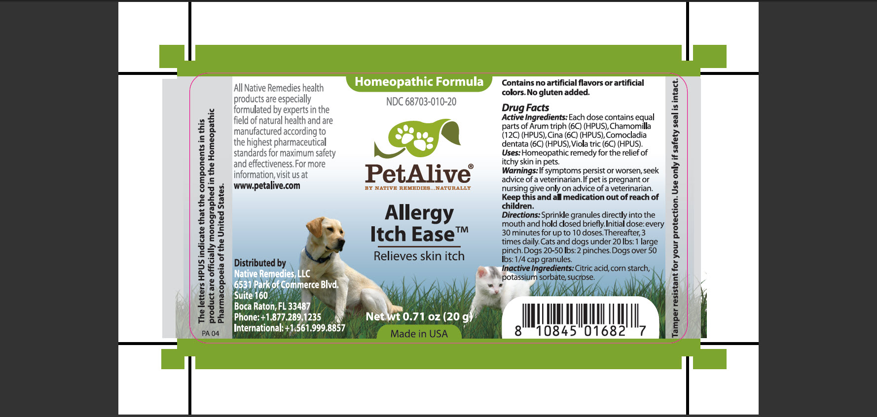 Pet Alive Allergy Itch Ease Oral Spray - Pet Orlando