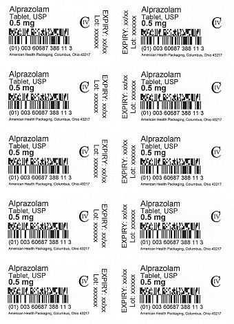 0.5 mg Alprazolam Tablet Blister