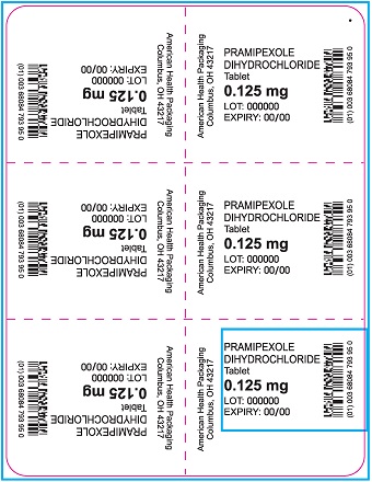 0.125 mg Pramipexole DiHCl Tablet Blister