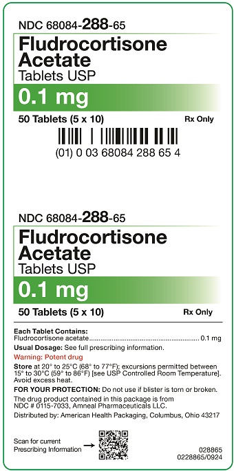 0.1mg Fludrocortisone_Acetate Tablets USP 50 UD Carton