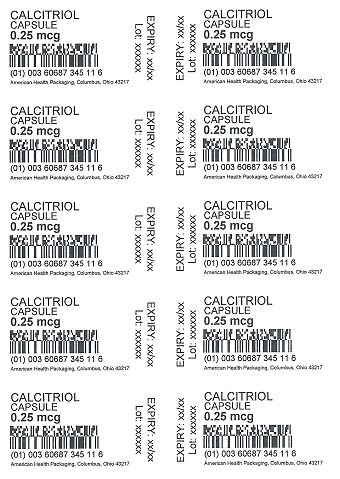 Card Print Calcitriol 0.25 mcg