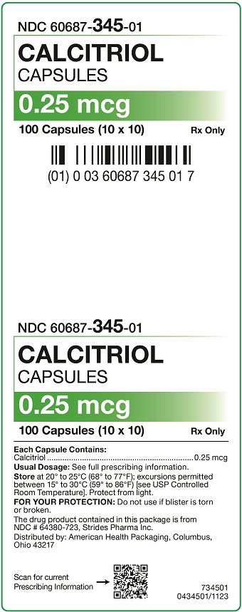 0.25 mg Calcitriol Capsules Carton