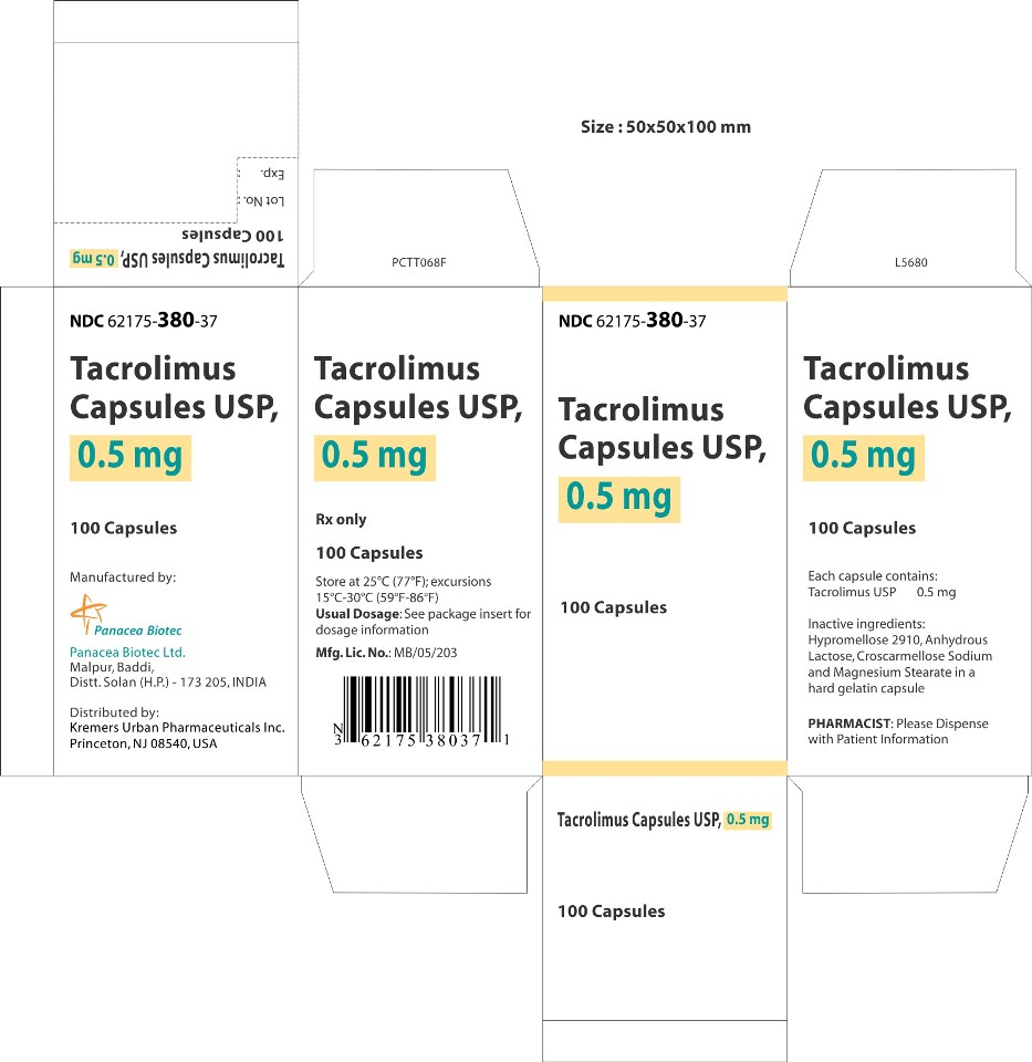 0.5 mg 100s Carton Label
