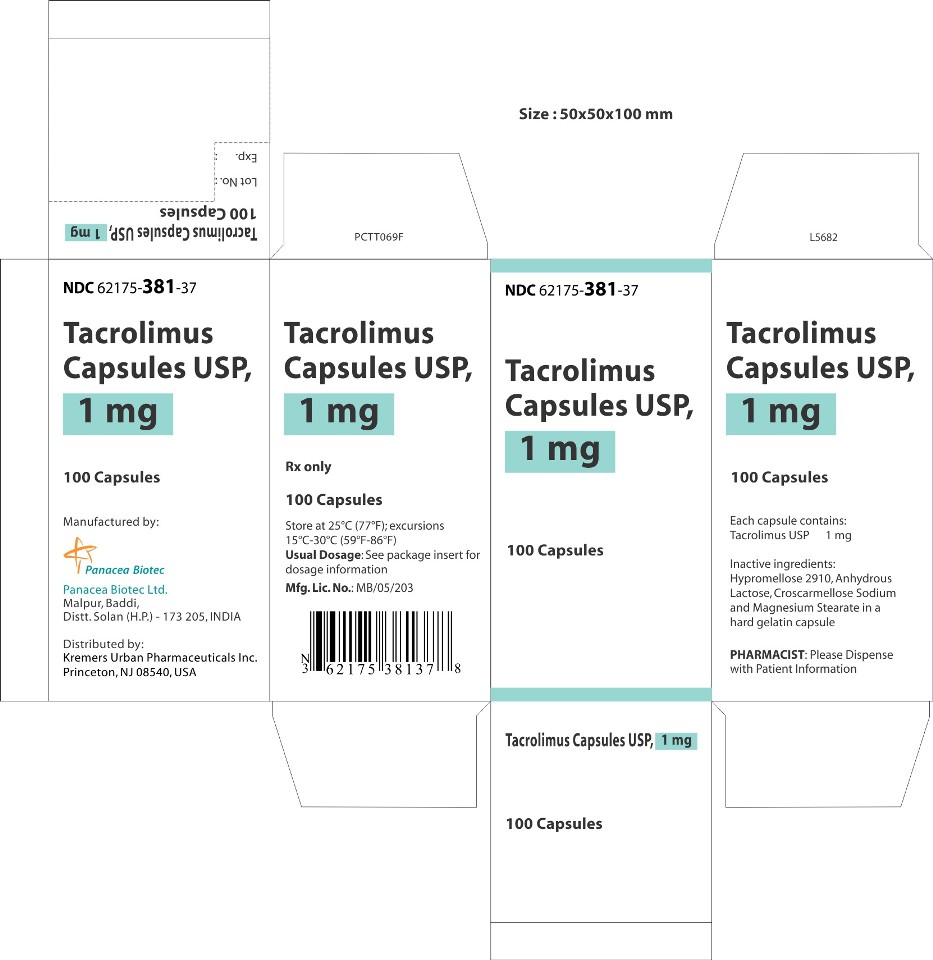 1 mg 100s Carton Label