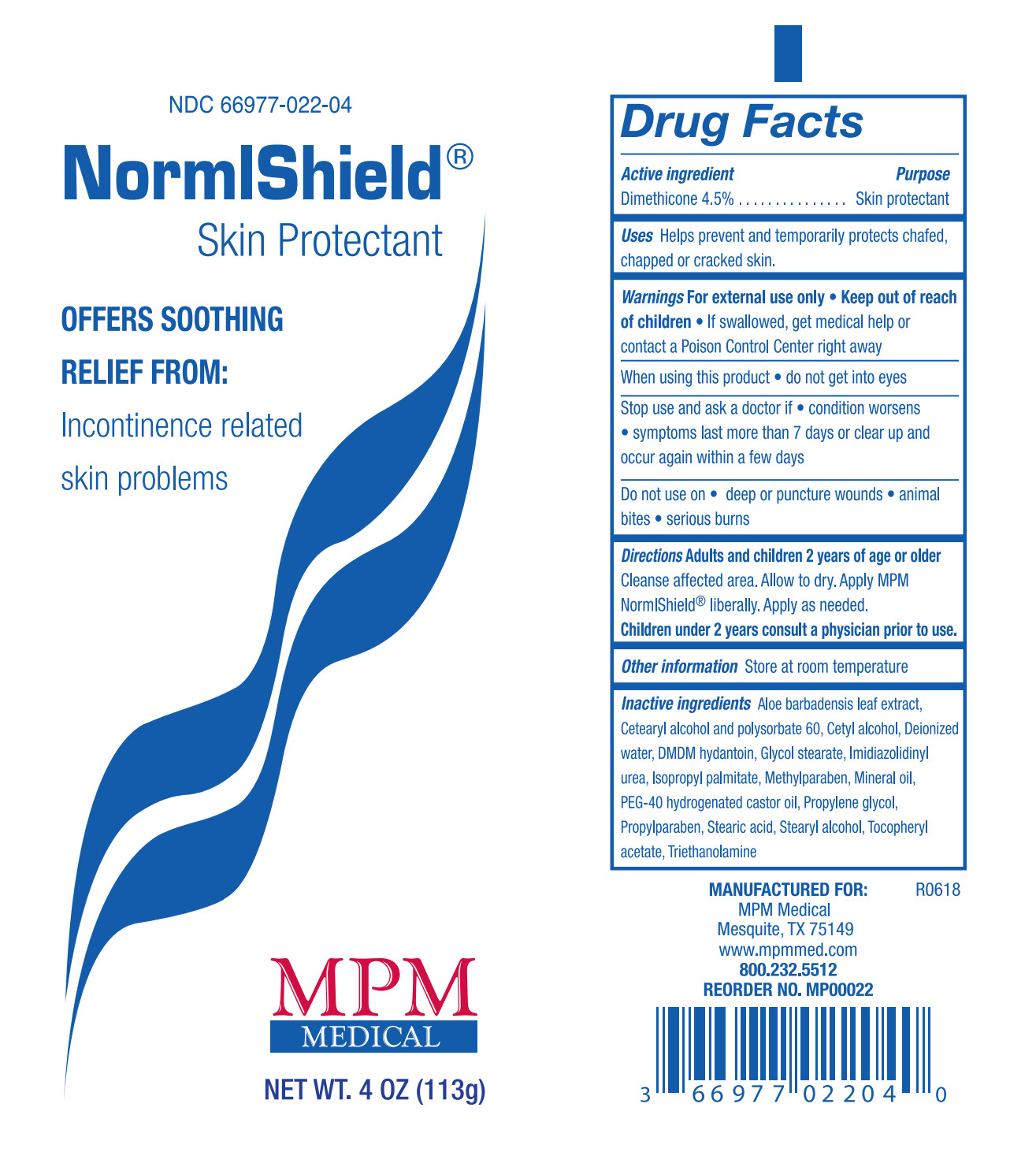 MP00022 Artwork MPM Normlshield Skin Protectant 4 oz