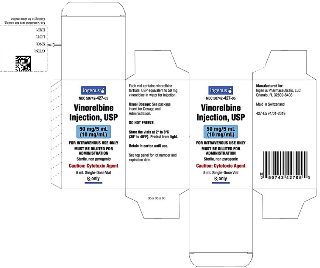 Vinorelbine Injection Carton Label - 50mg/5mL