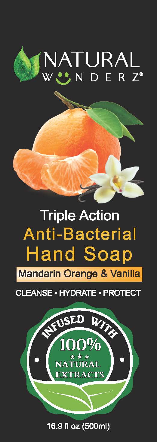 01b LBL_16oz Anti-Bacterial Hand Soap Orange Vanilla (front)