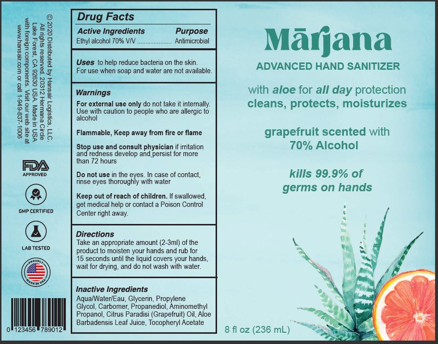 01b LBL_Marjana_Advanced Hand Sanitizer_8oz