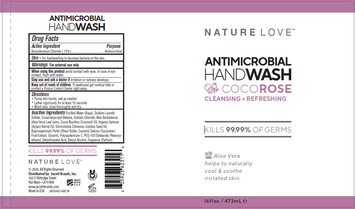 01b LBL_Nature Love_Antimicrobial Hand Wash_Coco-Rose_16oz