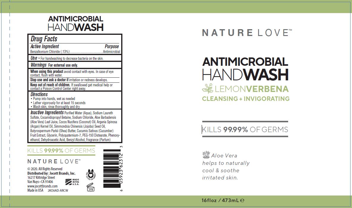 01b LBL_Nature Love_Antimicrobial Hand Wash_Lemon Verbena_16oz