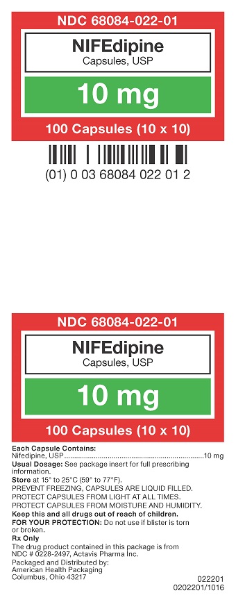 10 mg NIFEdipine Capsules Carton