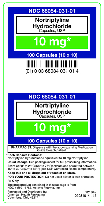 10 mg Nortriptyline Carton