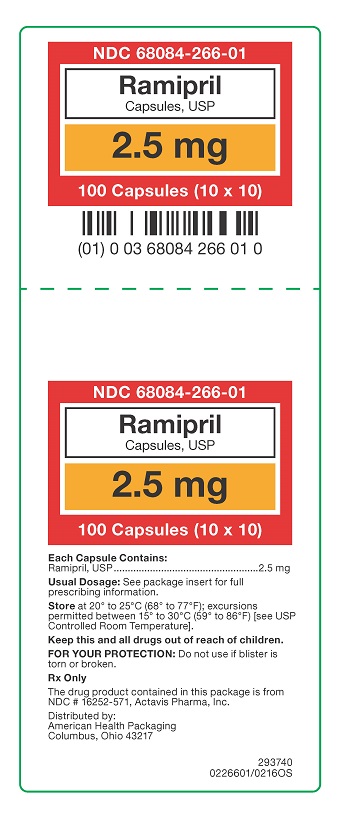 2.5 mg Ramipril Capsules Carton