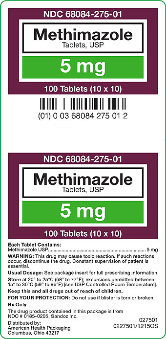 5 mg Methamiazole Tablets Carton