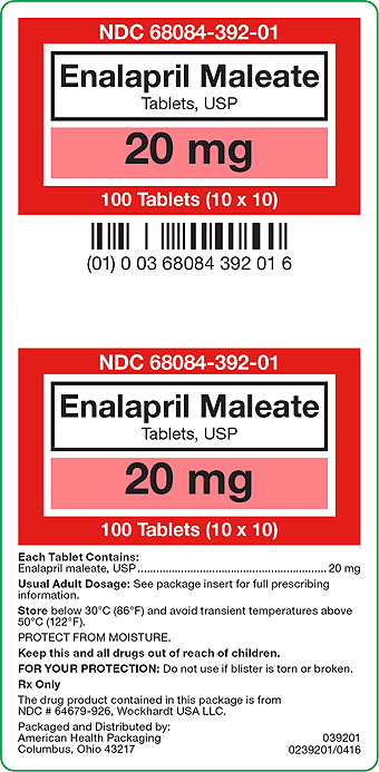 20 mg Enalapril Maleate Tablets Carton