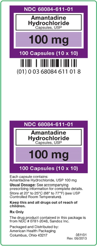 100 mg Amantadine HCl Capsules Carton
