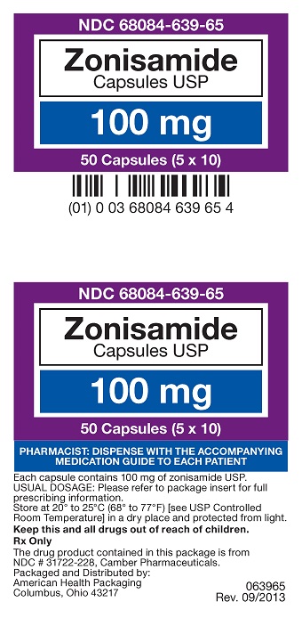 100 mg Zonisamide Capsules Carton