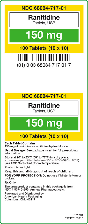 150 mg Ranitidine Tablets Carton