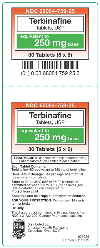 250 mg Terbinafine Tablets Carton