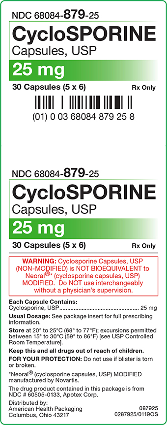 Cyclosporine 25 mg Carton Label