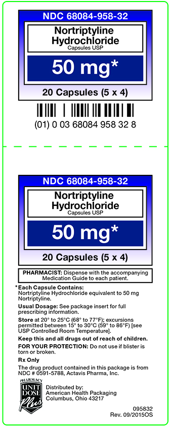 50 mg Nortriptyline Hydrochloride Carton